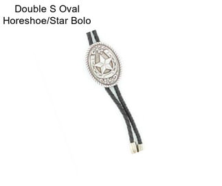 Double S Oval Horeshoe/Star Bolo