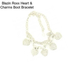 Blazin Roxx Heart & Charms Boot Bracelet