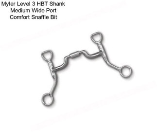 Myler Level 3 HBT Shank Medium Wide Port Comfort Snaffle Bit