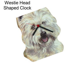 Westie Head Shaped Clock