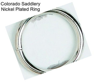 Colorado Saddlery Nickel Plated Ring