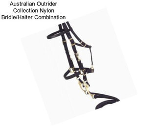 Australian Outrider Collection Nylon Bridle/Halter Combination