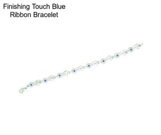 Finishing Touch Blue Ribbon Bracelet
