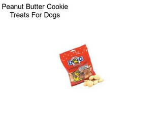 Peanut Butter Cookie Treats For Dogs