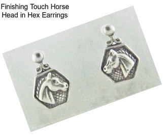 Finishing Touch Horse Head in Hex Earrings