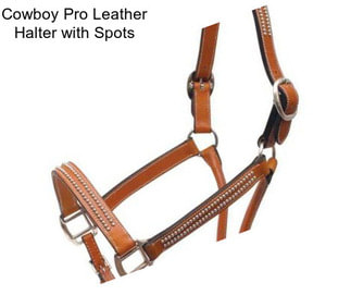 Cowboy Pro Leather Halter with Spots