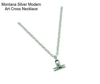 Montana Silver Modern Art Cross Necklace