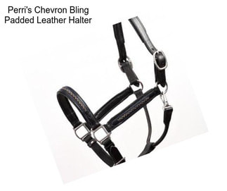 Perri\'s Chevron Bling Padded Leather Halter