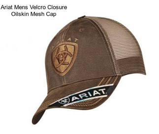 Ariat Mens Velcro Closure Oilskin Mesh Cap