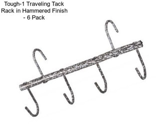 Tough-1 Traveling Tack Rack in Hammered Finish - 6 Pack