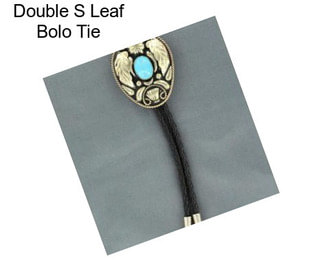 Double S Leaf Bolo Tie