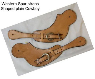 Western Spur straps Shaped plain Cowboy