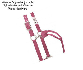 Weaver Original Adjustable Nylon Halter with Chrome Plated Hardware