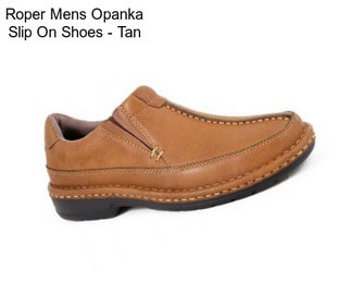 Roper Mens Opanka Slip On Shoes - Tan