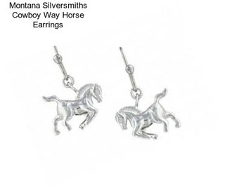 Montana Silversmiths Cowboy Way Horse Earrings