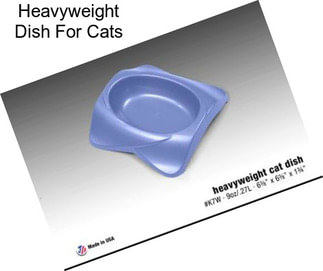 Heavyweight Dish For Cats