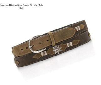 Nocona Ribbon Spur Rowel Concho Tab Belt