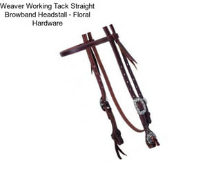 Weaver Working Tack Straight Browband Headstall - Floral Hardware