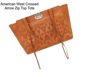 American West Crossed Arrow Zip Top Tote