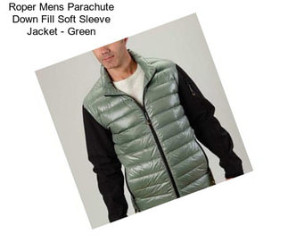 Roper Mens Parachute Down Fill Soft Sleeve Jacket - Green