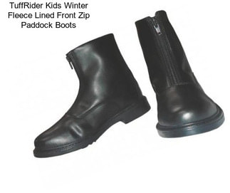 TuffRider Kids Winter Fleece Lined Front Zip Paddock Boots