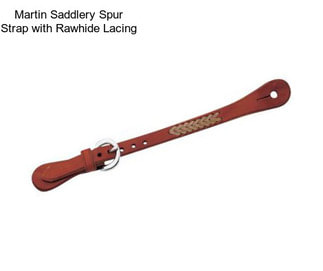 Martin Saddlery Spur Strap with Rawhide Lacing