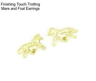 Finishing Touch Trotting Mare and Foal Earrings