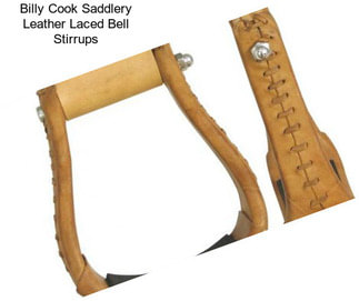 Billy Cook Saddlery Leather Laced Bell Stirrups