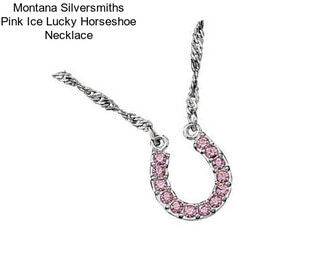 Montana Silversmiths Pink Ice Lucky Horseshoe Necklace