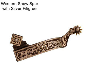 Western Show Spur with Silver Filigree