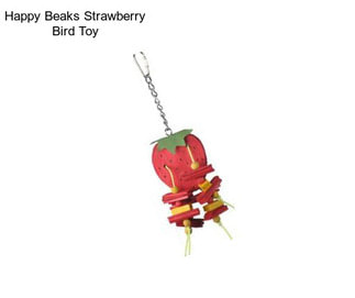 Happy Beaks Strawberry Bird Toy