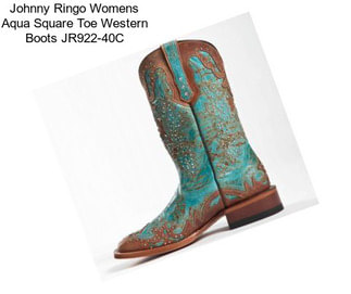 Johnny Ringo Womens Aqua Square Toe Western Boots JR922-40C