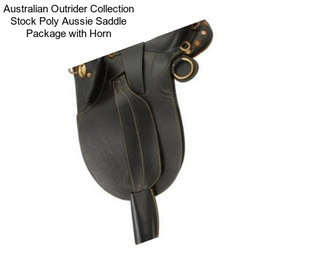 Australian Outrider Collection Stock Poly Aussie Saddle Package with Horn