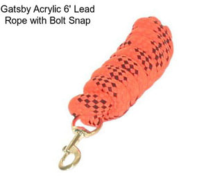 Gatsby Acrylic 6\' Lead Rope with Bolt Snap