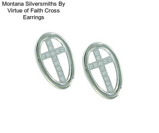 Montana Silversmiths By Virtue of Faith Cross Earrings