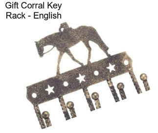 Gift Corral Key Rack - English