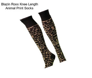 Blazin Roxx Knee Length Animal Print Socks
