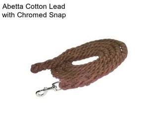 Abetta Cotton Lead with Chromed Snap