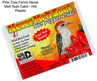 Pine Tree Farms Never Melt Suet Cake - Hot Pepper