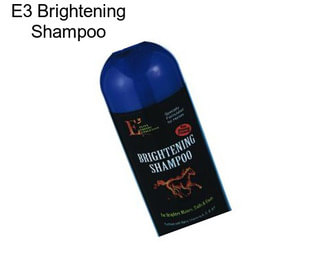 E3 Brightening Shampoo