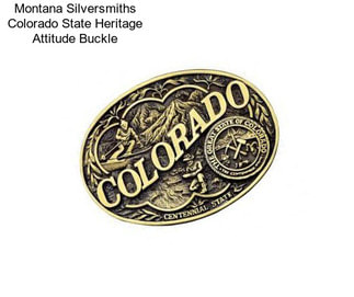 Montana Silversmiths Colorado State Heritage Attitude Buckle