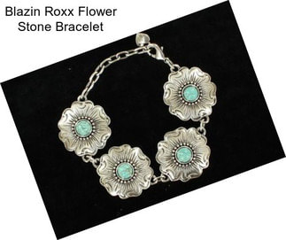 Blazin Roxx Flower Stone Bracelet