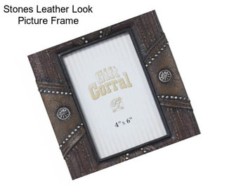Stones Leather Look Picture Frame