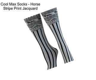 Cool Max Socks - Horse Stripe Print Jacquard