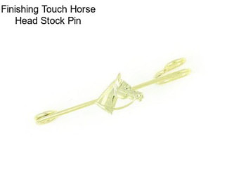 Finishing Touch Horse Head Stock Pin