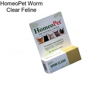 HomeoPet Worm Clear Feline