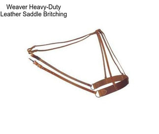 Weaver Heavy-Duty Leather Saddle Britching