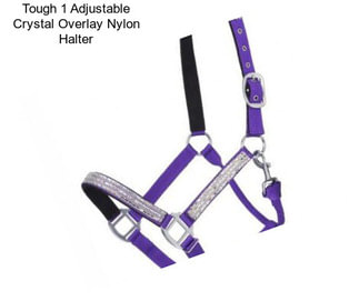 Tough 1 Adjustable Crystal Overlay Nylon Halter