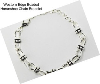 Western Edge Beaded Horseshoe Chain Bracelet