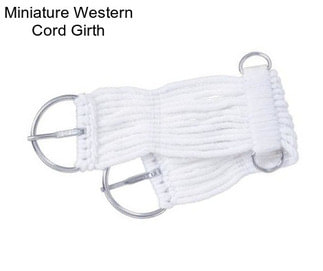 Miniature Western Cord Girth